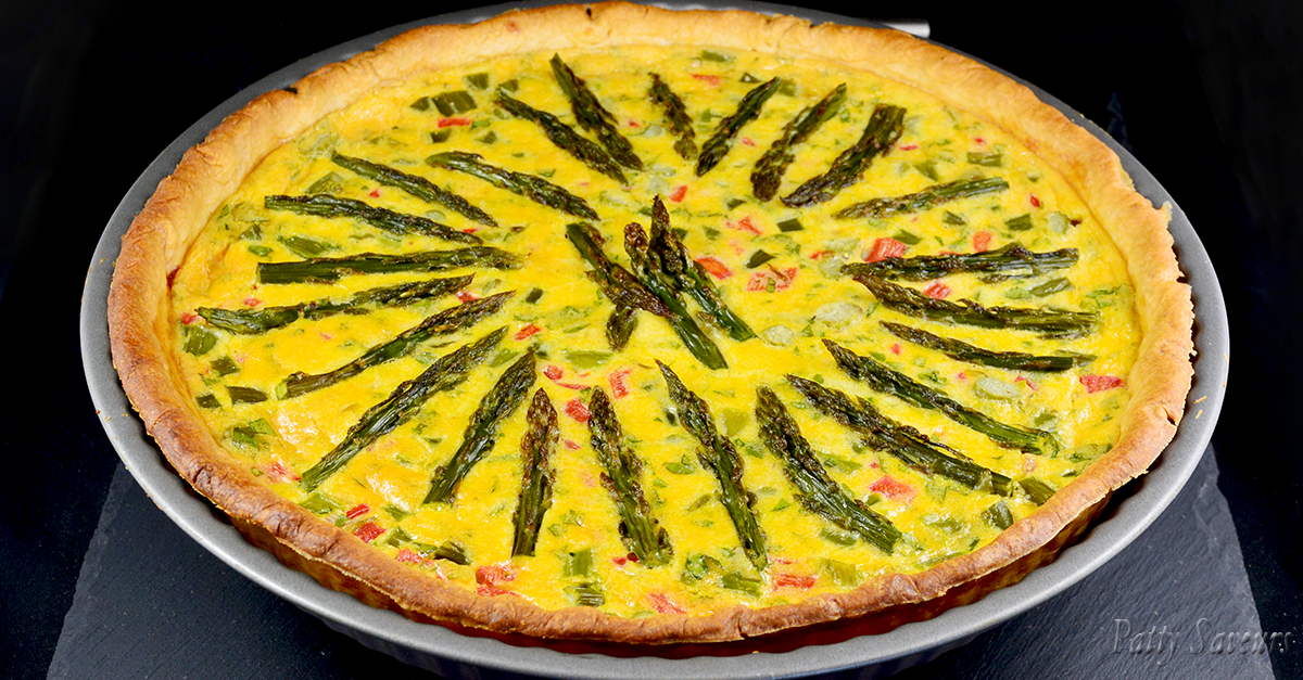 Asparagus and Bell Pepper Quiche