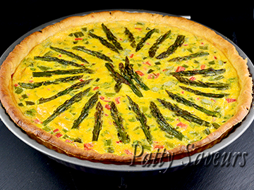 Asparagus and Bell Pepper Quiche small