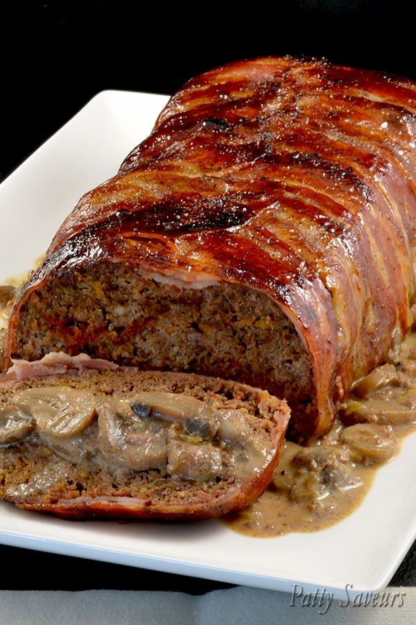 Bacon Wrapped Beef Meatloaf pinterest