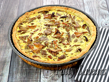 Chanterelle and Oyster Mushroom Quiche small