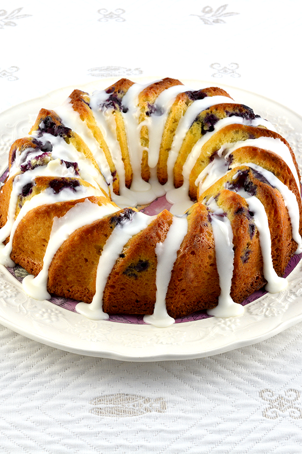 Easy Lemon Blueberry Bundt Cake Pinterest