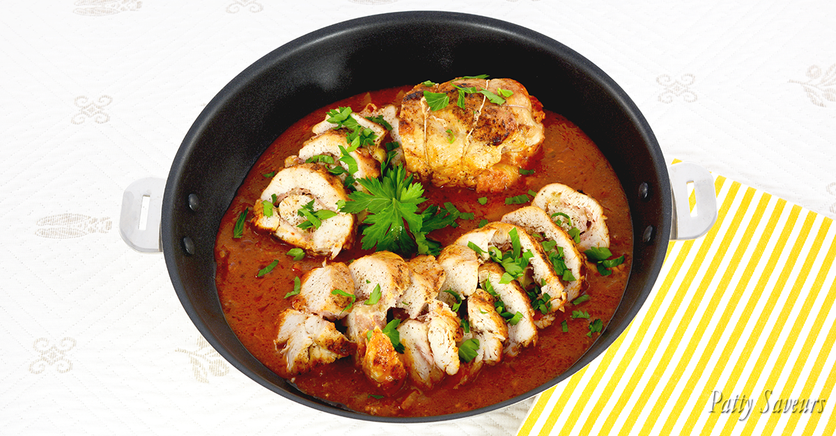 Filets De Poulet Farcis Sauce Tomate