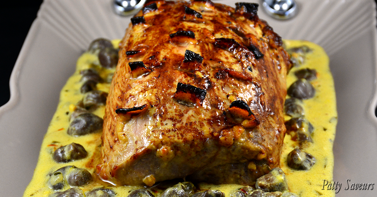 Pork Roast Orange Saffron Sauce