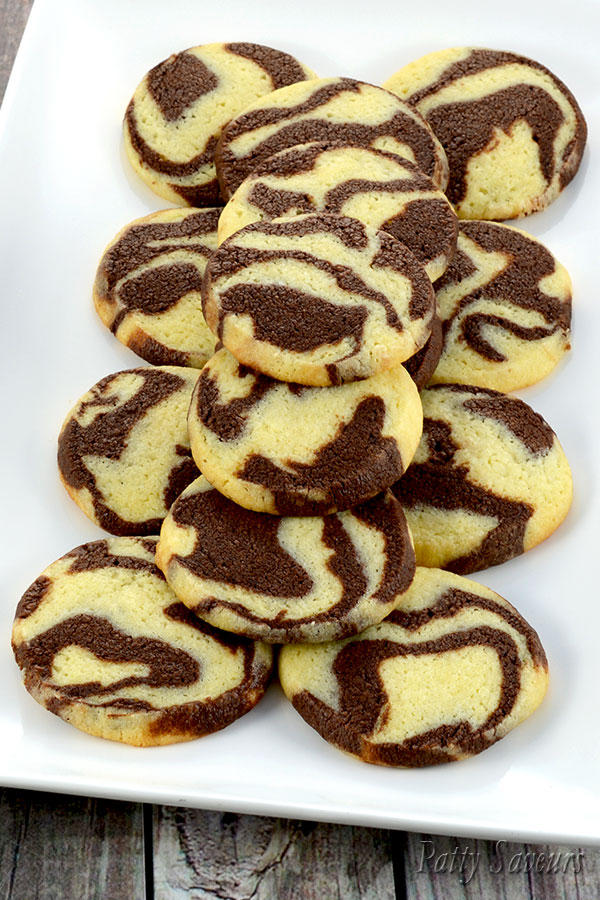 Recette de Cookies Marbrés au Chocolat Pinterest