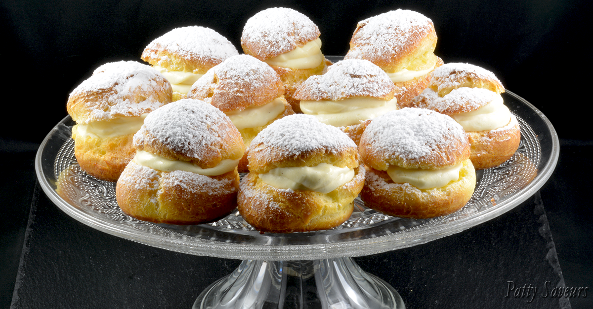 Patty Saveurs Vanilla Sweet Wine Pastry Cream Puffs